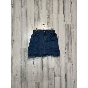 Denim mini skirt